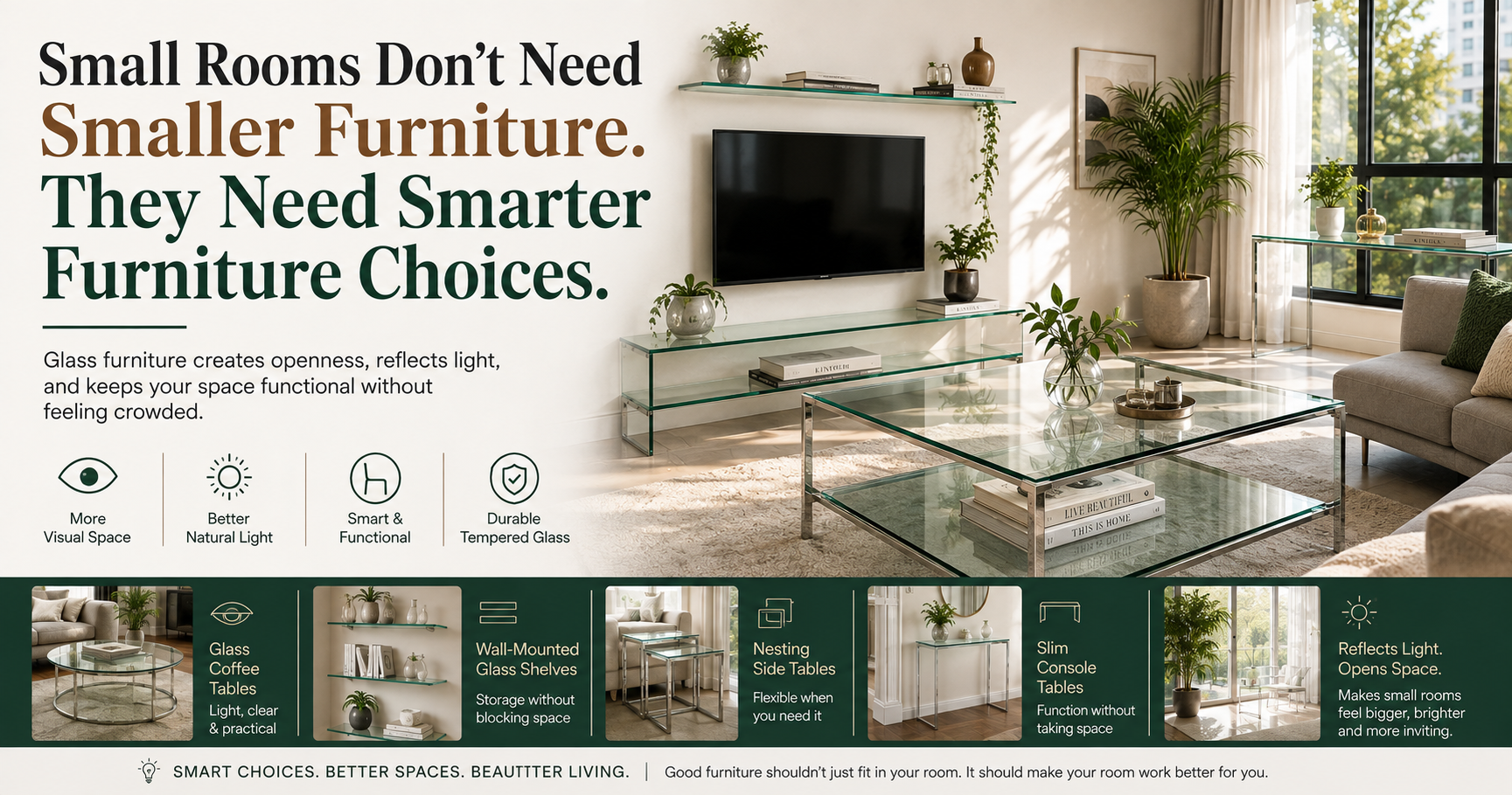 Small Rooms Don't Need Smaller Furniture. They Need Smarter Furniture Choices.
